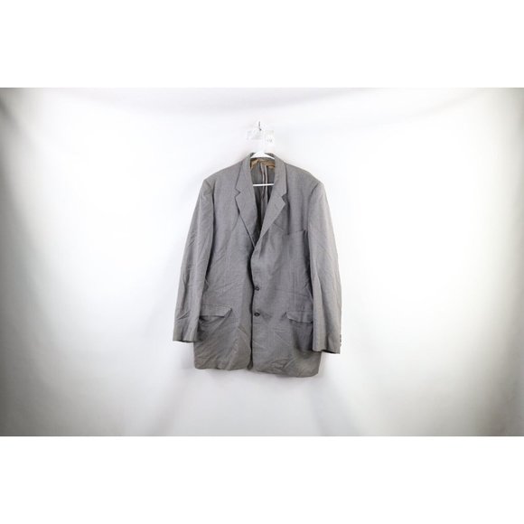 Vintage Graphite Pinstriped Wool Jacket